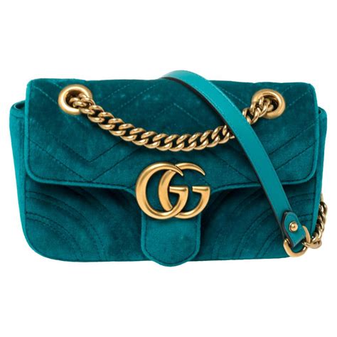 gucci 110 anniversary gg marmont teal|Gucci GG Marmont mini.